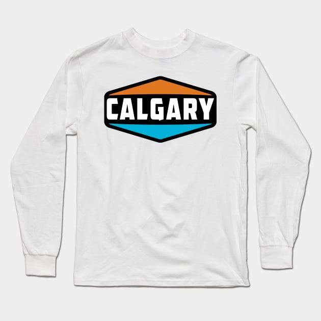 Calgary Alberta Canada Long Sleeve T-Shirt by heybert00